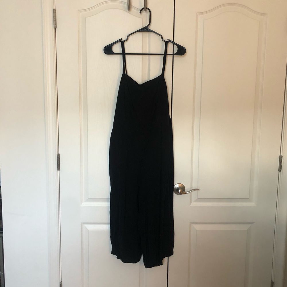 Square Neck Cropped Jumpsuit